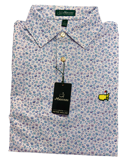 Peter Millar Masters Concessions Print Polo