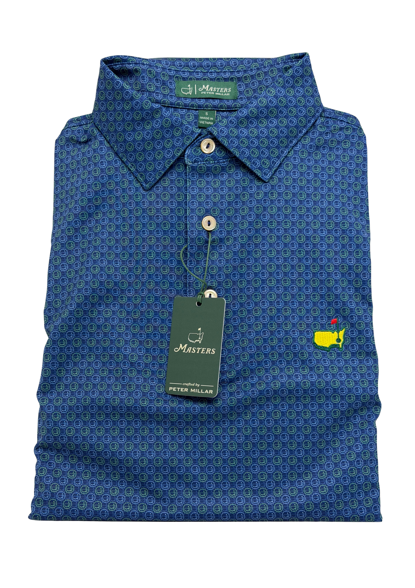 Peter Millar Masters Logo Print Polo
