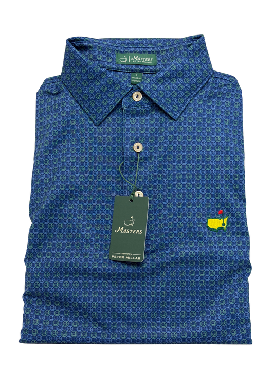 Peter Millar Masters Logo Print Polo