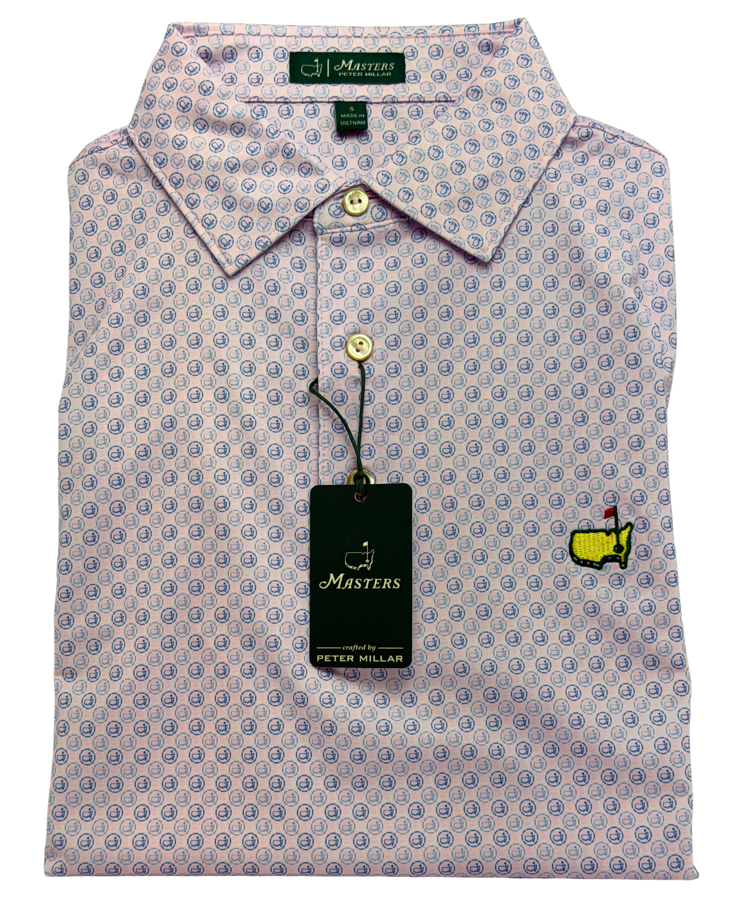 Peter Millar Masters Logo Print Polo