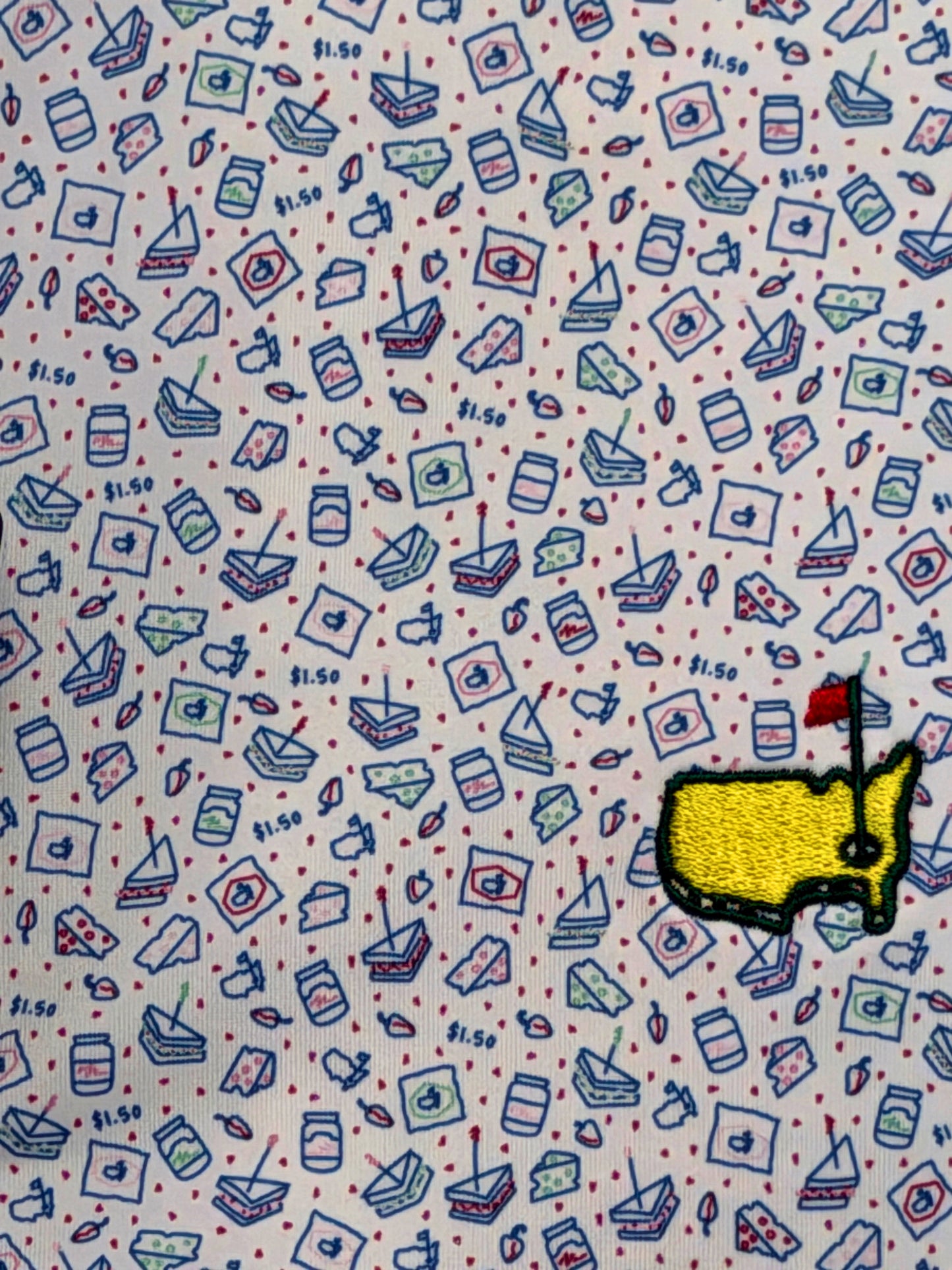 Peter Millar Masters Concessions Print Polo